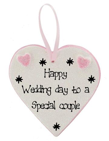 Happy Wedding Day plaques (click for choice of messages) - Image 3