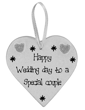 Happy Wedding Day plaques (click for choice of messages) - Image 6