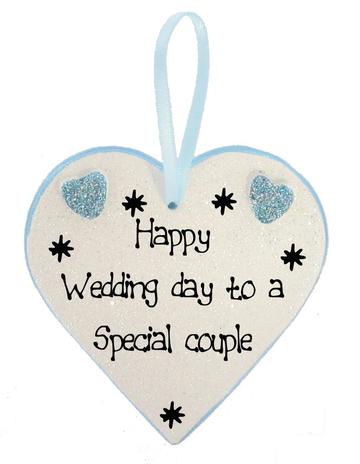 Happy Wedding Day plaques (click for choice of messages) - Image 4